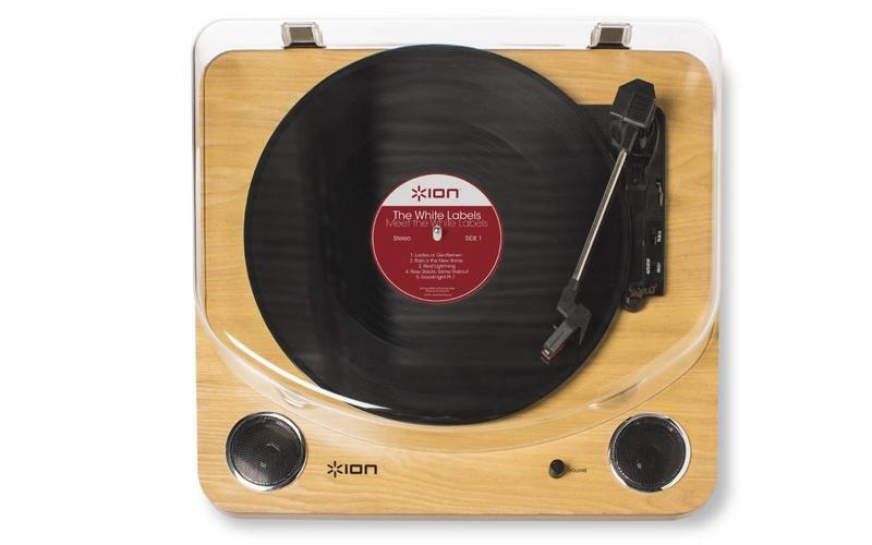 ION Max LP Turntable with Built-in Speakers & USB Conversion - Wood, , large image number 1