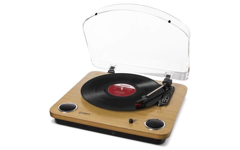 ION Max LP Turntable with Built-in Speakers & USB Conversion - Wood, , large image number 2