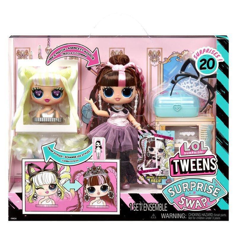 L.O.L. Surprise Tweens Surprise Swap Bronze-2-Blonde Billie Fashion Doll, , medium