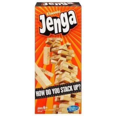 Hasbro Classic Jenga Stacking Game, , large image number 1