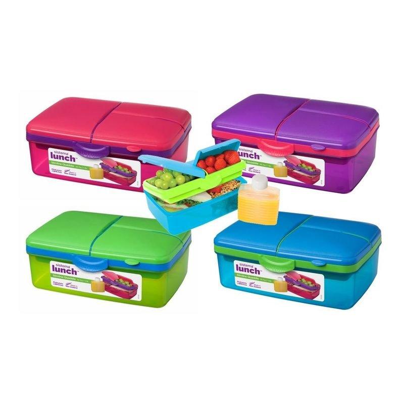 Sistema Slimline Quaddie Coloured Lunchbox, , large image number 1