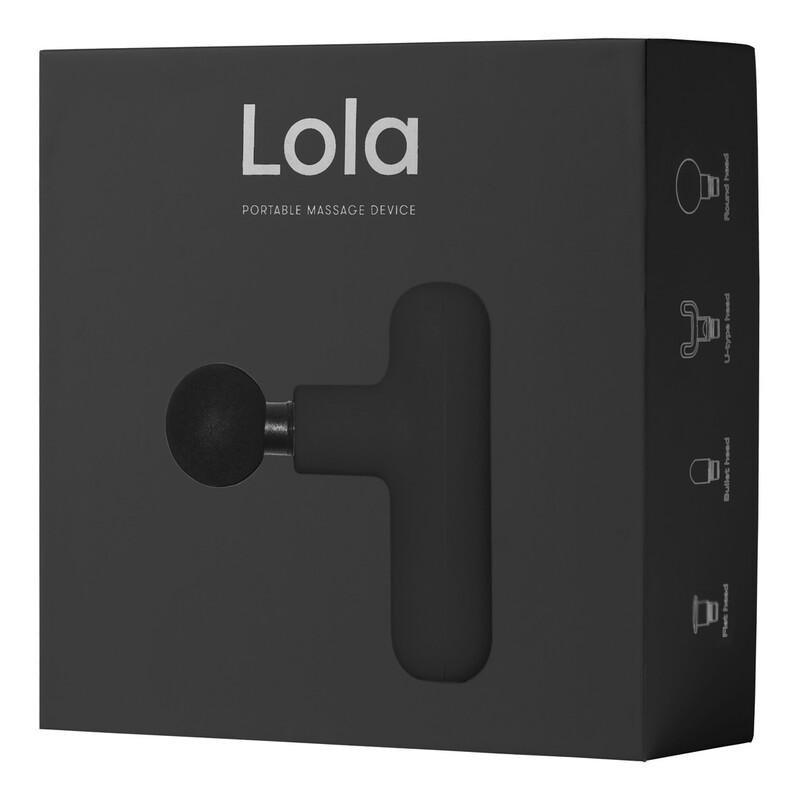 Lola Portable Massage Gun Brave Black, , large image number 1