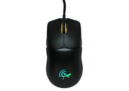 DUCKY - Ducky Feather Omron Switch RGB Gaming Mouse - Black and White Edition