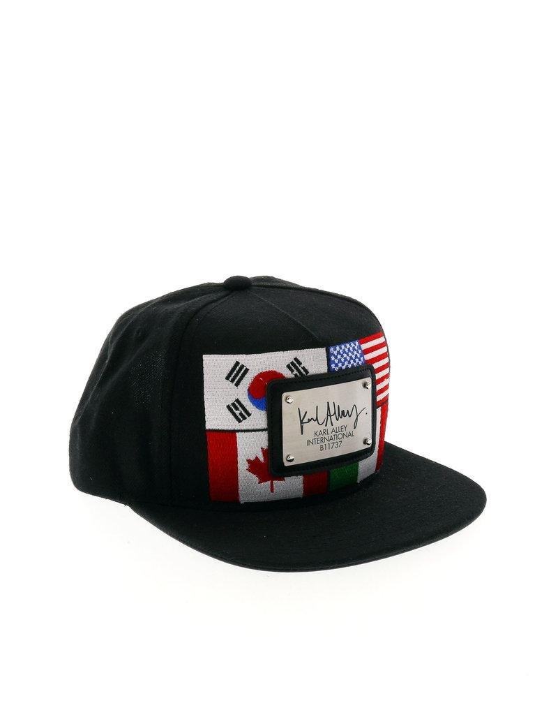 Karl Alley World Flags Brushed Snapback Cap, , large image number 0