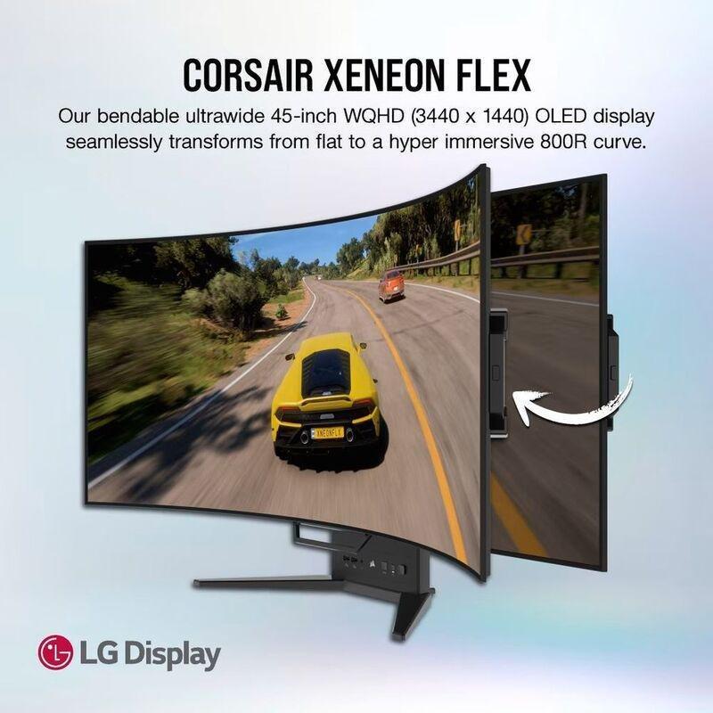 Corsair Xeneon Flex 45-Inch OLED (3440 x1440)/240Hz Bendable Gaming Monitor, , large image number 0