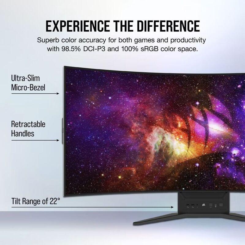 Corsair Xeneon Flex 45-Inch OLED (3440 x1440)/240Hz Bendable Gaming Monitor, , large image number 2
