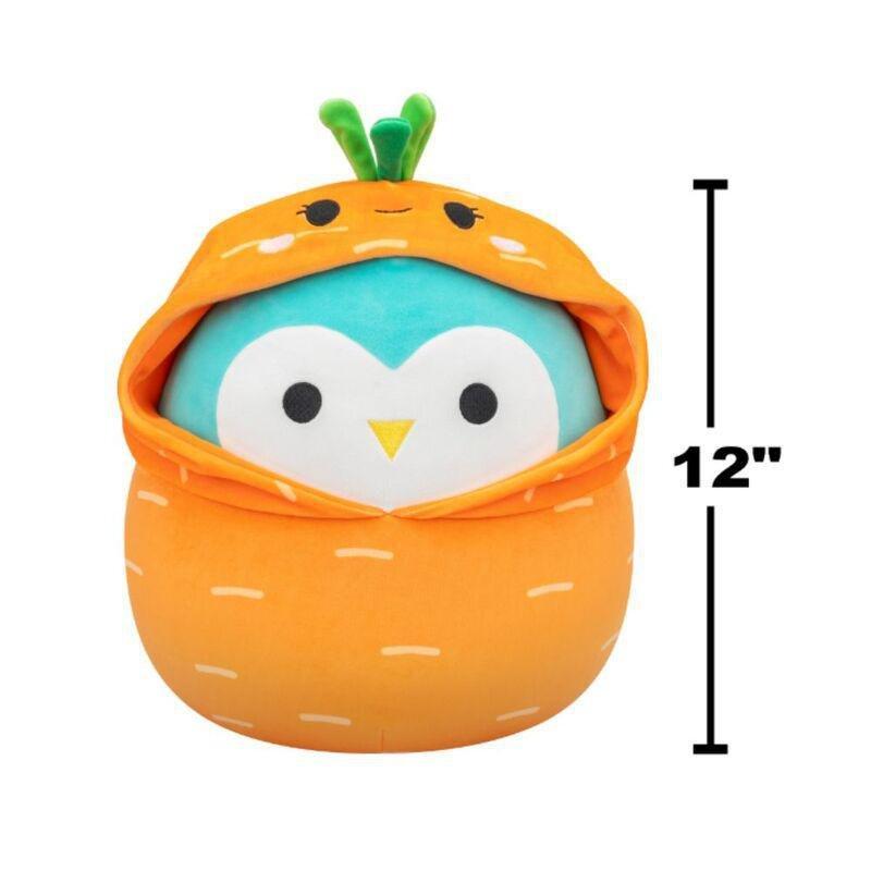 Squishmallows Winston The Teal Owl In Caroleena Outfit 12-Inch Plush Toy, , large image number 4