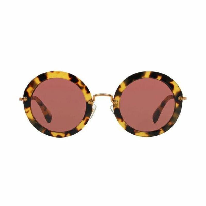 Miu Miu Mu 13Ns 7S00A0 49 Trt/Red Sunglasses, , medium