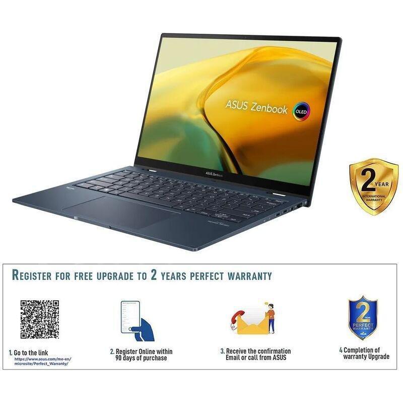 ASUS Zenbook 14 Flip OLED Touch Screen Laptop - UP3404VA-OLEDI7B Intel Core i7-1360P/16GB RAM/1TB SSD/Intel Iris Xe Graphics/14-inch 3K (2880 x 180..., , large image number 1