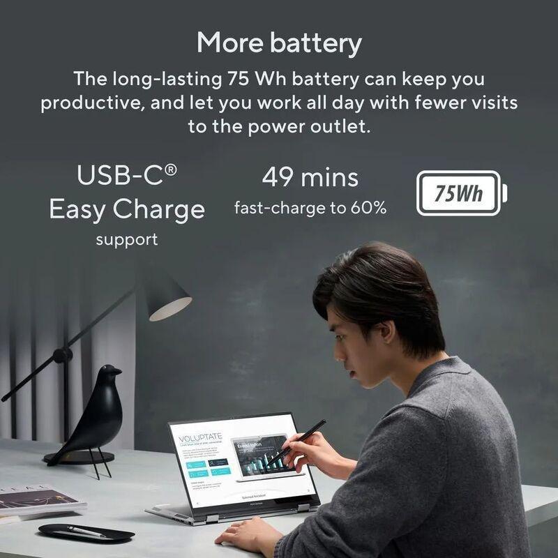 ASUS Zenbook 14 Flip OLED Touch Screen Laptop - UP3404VA-OLEDI7B Intel Core i7-1360P/16GB RAM/1TB SSD/Intel Iris Xe Graphics/14-inch 3K (2880 x 180..., , large image number 8
