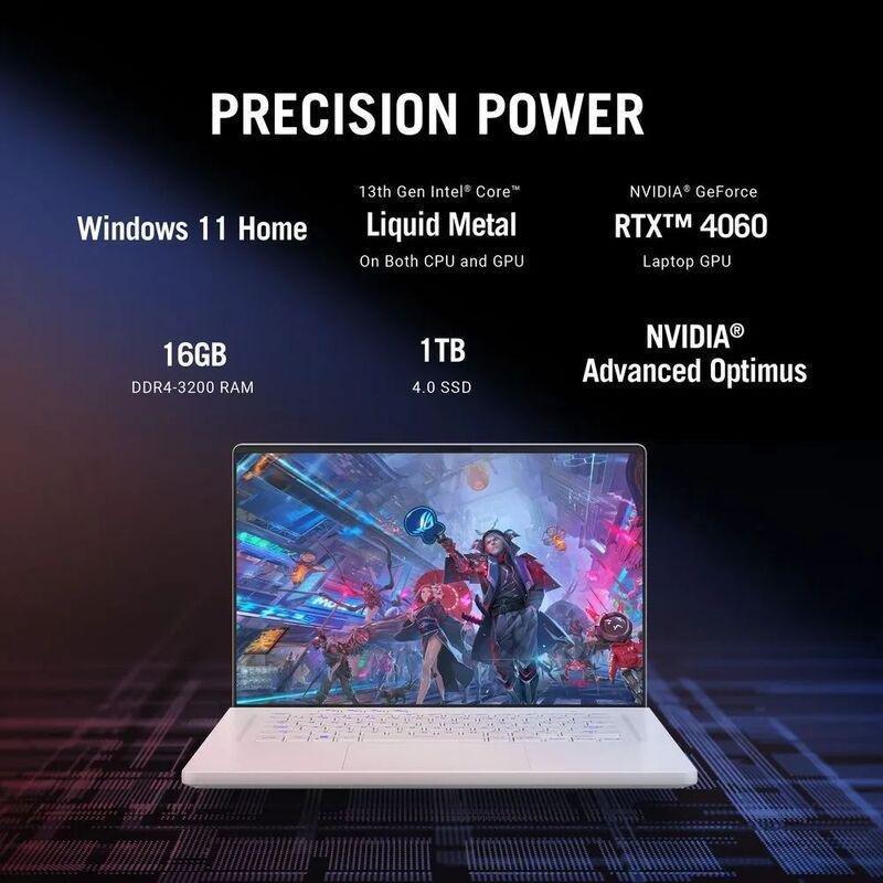 ASUS ROG Zephyrus G16 Gaming Laptop - GU603VV-N4083W Intel Core i7-13620H/16GB RAM/1TB SSD/NVIDIA GeForce RTX 4060 8GB/16-inch QHD+ (2560 x 1600)/2..., , large image number 2