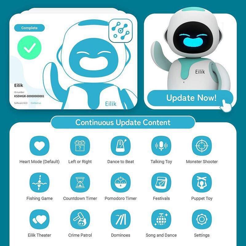 Energize Lab Eilik Desktop Companion Robot - Blue, , large image number 3