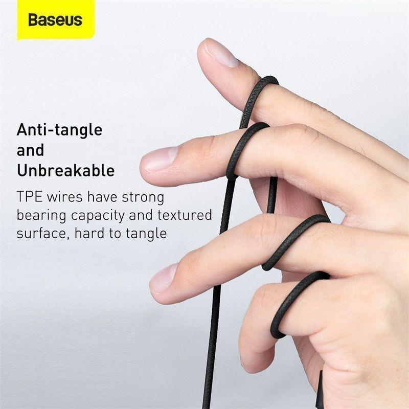 Baseus Encok H19 3.5mm Wired Earphone - Black, , large image number 2