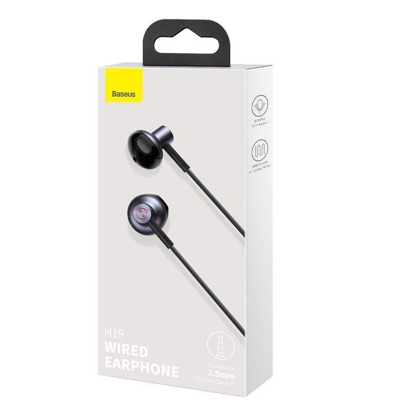 Baseus Encok H19 3.5mm Wired Earphone - Black, , large image number 3