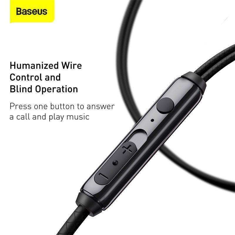 Baseus Encok H19 3.5mm Wired Earphone - Black, , large image number 6