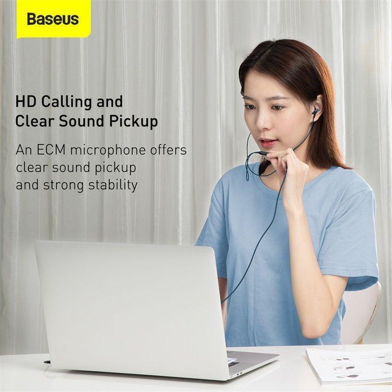 Baseus Encok H19 3.5mm Wired Earphone - Blue, , large image number 1