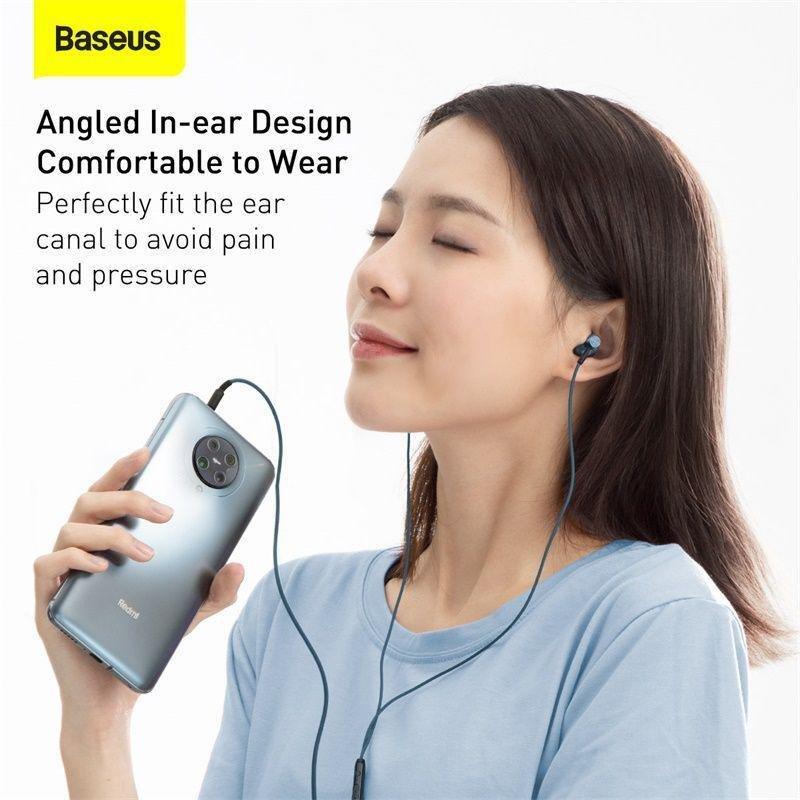 Baseus Encok H19 3.5mm Wired Earphone - Blue, , large image number 4
