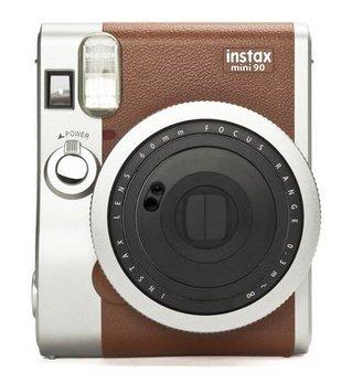 Fujifilm instax mini 90 NEO CLASSIC Brown/Stainless Steel Instant Camera, , large image number 0