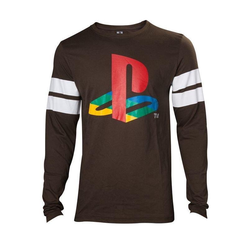 Difuzed Playstation Logo Striped Army Men'S Long Sleeve Green, GRN, large image number 0