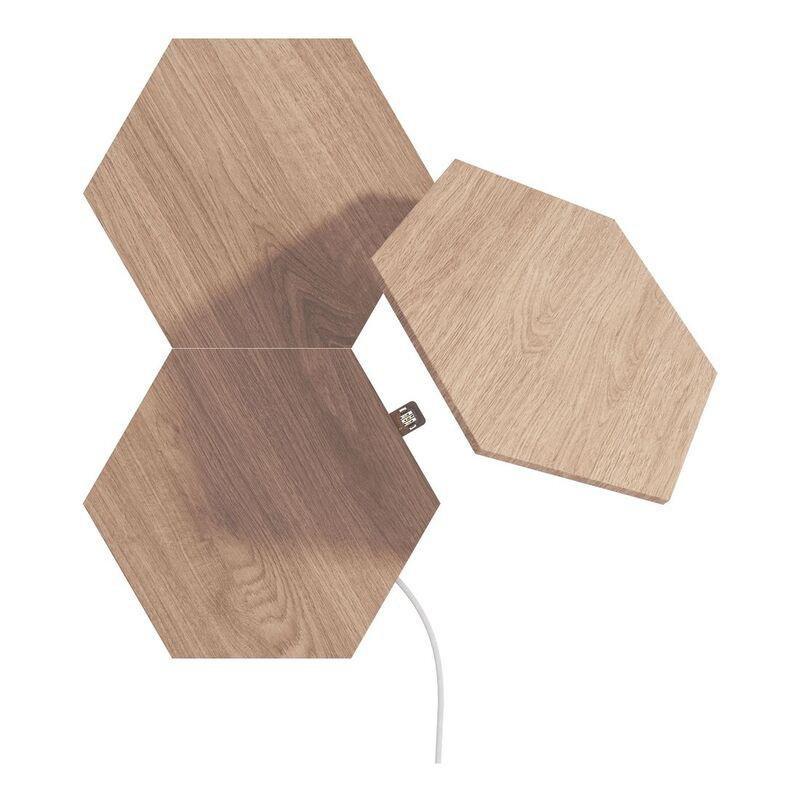 Nanoleaf Elements Hexagons Expansion Birchwood (Pack of 3), , large image number 0