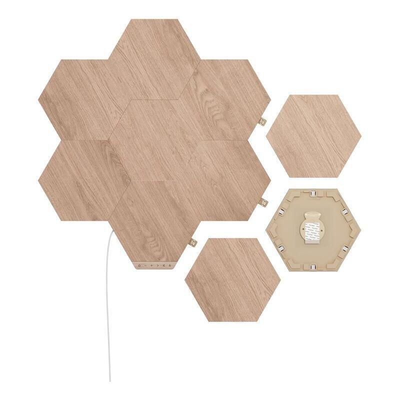 Nanoleaf Elements Hexagons Starter Kit Birchwood (Pack of 7), , large image number 0