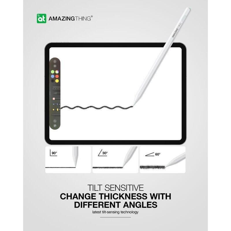 AmazingThing Stylus Pen Pro 2 With Magnetic Charging For iPad Mini/Pro/Air - White, , large image number 2