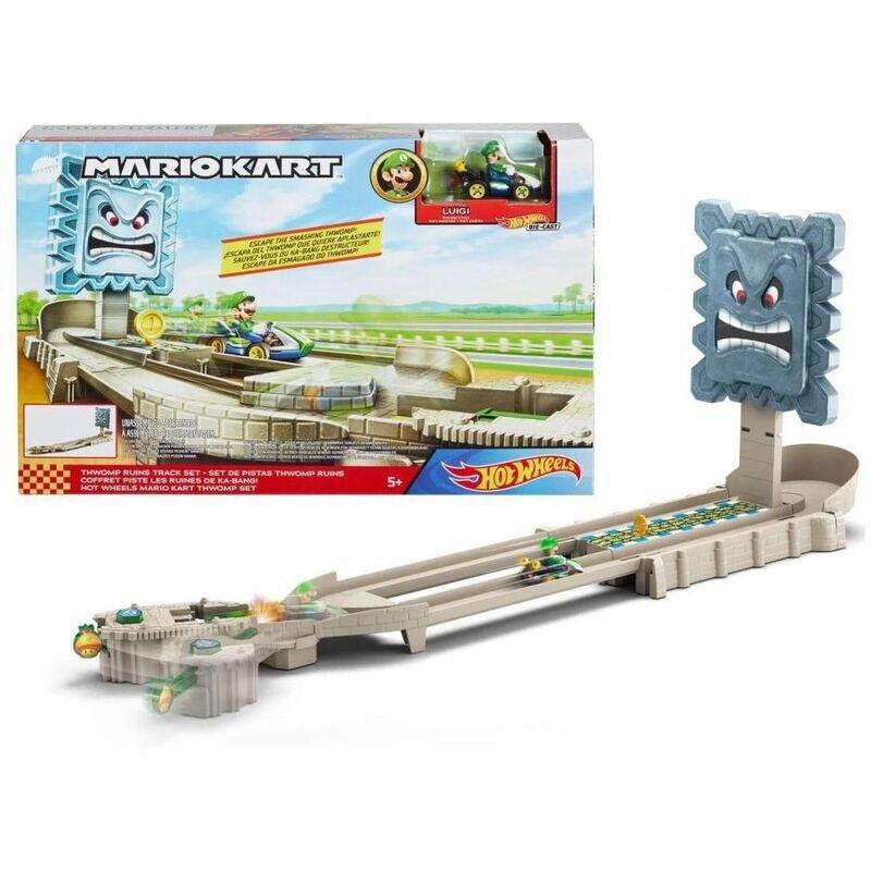 Hot Wheels Mariokart Thwomp Ruins Track Set, , large image number 0