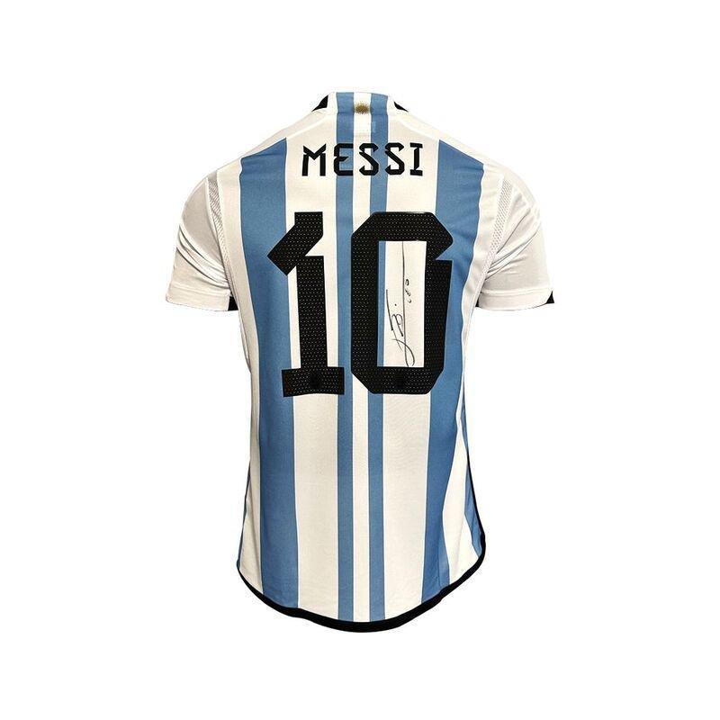 The Collect Room Lionel Messi Official Back Signed Argentina 2022-23 Framed Home Jersey (97 X 74 X 3 cm), , large image number 1