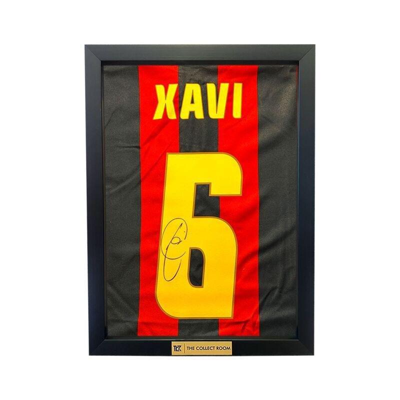 The Collect Room Xavi Back Signed FC Barcelona 2005-06 Home Jersey Fan Style With Fan Style Number (34 X 5 X 48cm), , medium