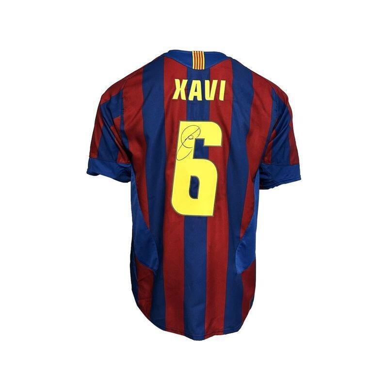 The Collect Room Xavi Back Signed FC Barcelona 2005-06 Home Jersey Fan Style With Fan Style Number (34 X 5 X 48cm), , large image number 1
