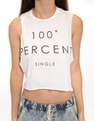 THE LAUNDRY ROOM - 100&#37; Single Womens Crop Muscle Tee