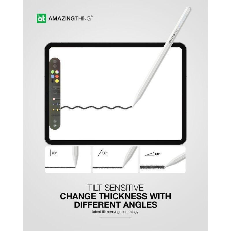 AmazingThing Stylus Pen Pro With Magnetic Attachment For iPad Mini/Pro/Air - White, , large image number 1
