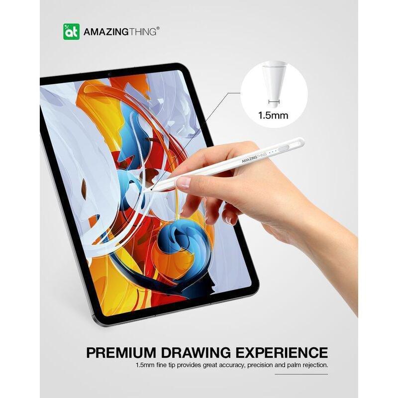 AmazingThing Stylus Pen Pro With Magnetic Attachment For iPad Mini/Pro/Air - White, , large image number 2