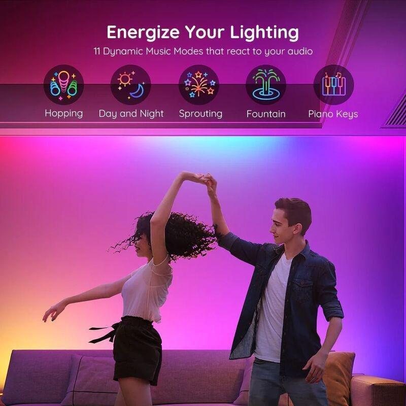 Govee RGBIC Basic Wi-Fi + Bluetooth LED Strip Lights - 5m (Single Roll), , large image number 1