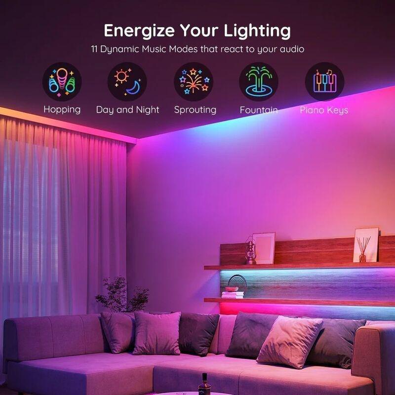 Govee RGBIC Basic Wi-Fi + Bluetooth LED Strip Lights - 5m (Single Roll), , large image number 2