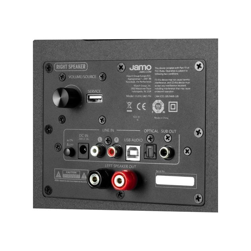 Jamo S 801 PM Powered Monitor Speakers Black (Pair), , large image number 4