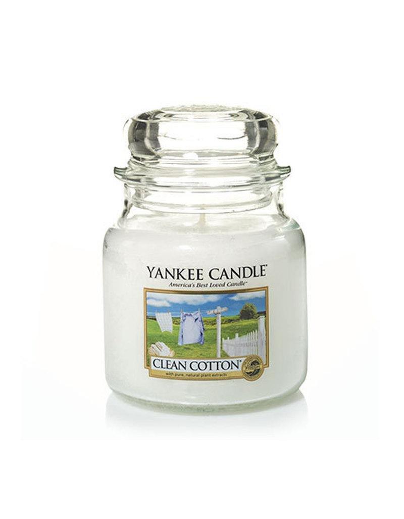 Yankee Candles Clean Cotton Classic Medium Jar Candle, , large image number 0