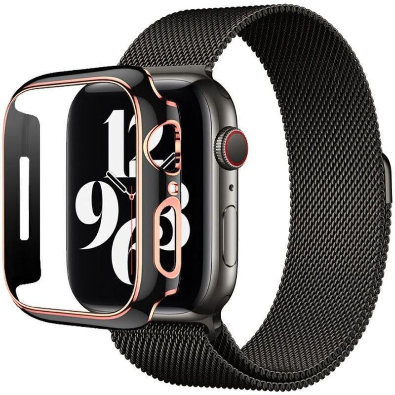 HYPHEN Apple Watch Frame Protector 41mm - Black/Rose Gold, , large image number 3
