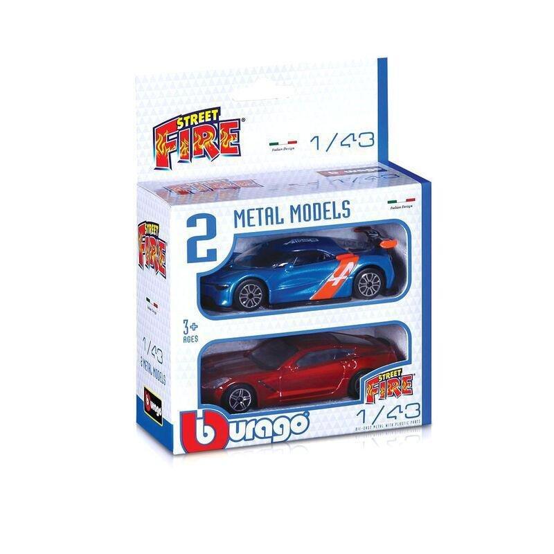 Bburago Street Fire 1.43 Scale Die-Cast Model (Pack Of 2) (Assorted), , large image number 0