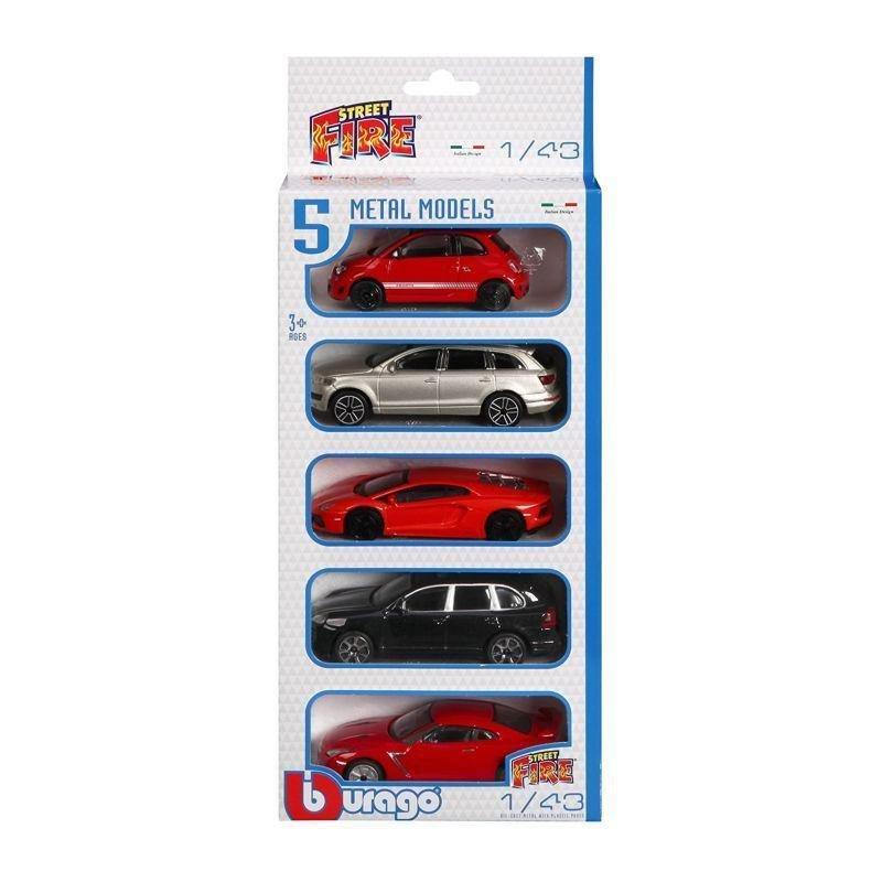 BBurago Street Fire 1.43 Scale Die-Cast Model Car (Pack of 5) (Assortment - Includes 1), , large image number 1