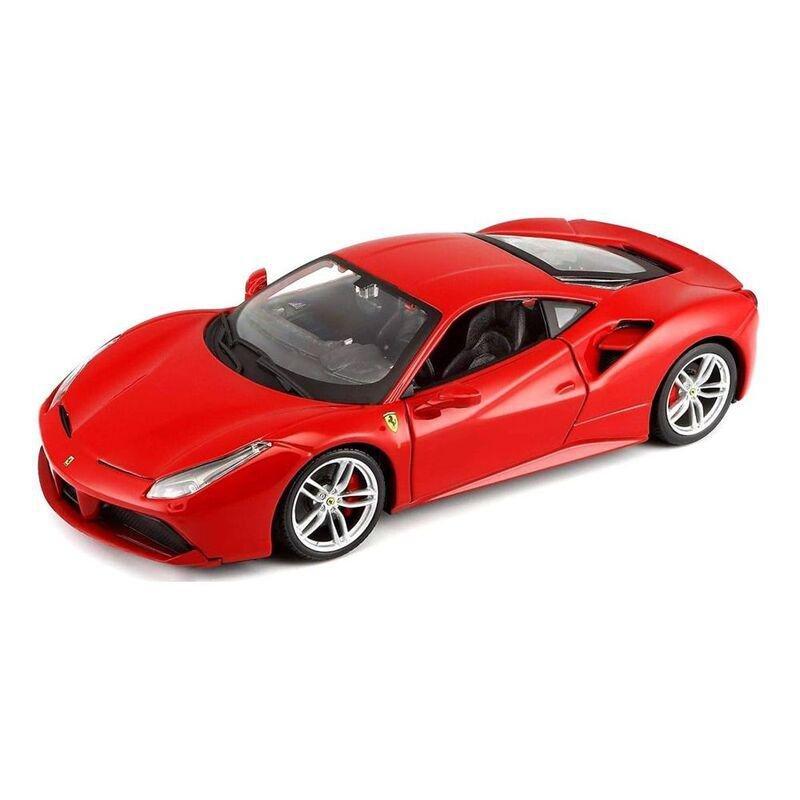BBurago Ferrari 488 GTB 1.24 Race & Play Die-Cast Model Car, , large image number 0