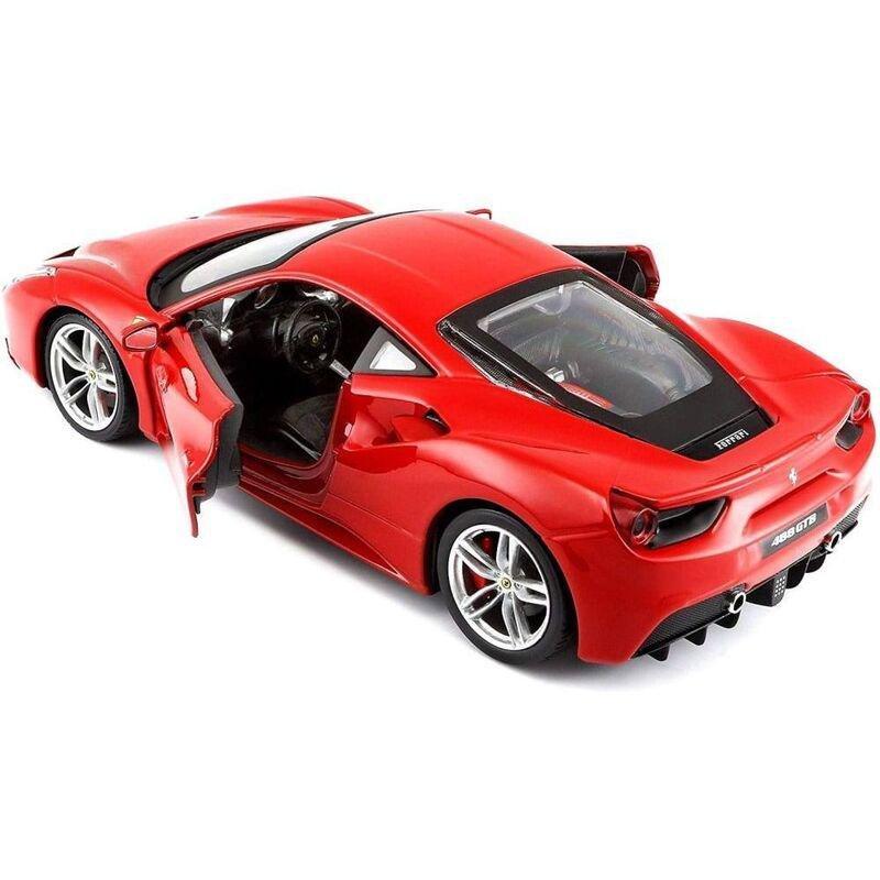 BBurago Ferrari 488 GTB 1.24 Race & Play Die-Cast Model Car, , large image number 3