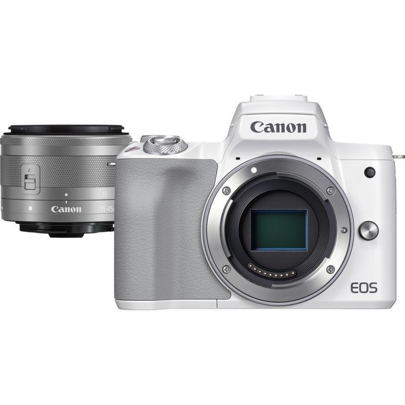 Canon EOS M50 Mark II Mirrorless Camera + EF-M 15-45mm IS STM Lens White, , large image number 3