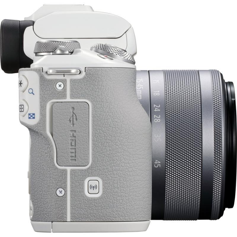 Canon EOS M50 Mark II Mirrorless Camera + EF-M 15-45mm IS STM Lens White, , large image number 9