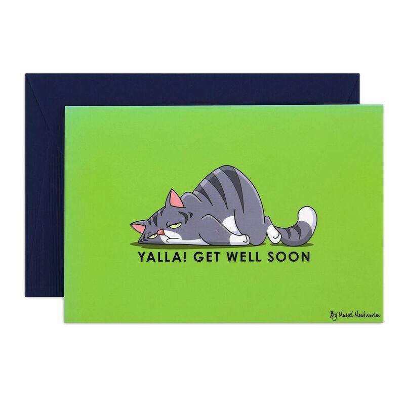 Mukagraf Yalla Get Well Soon Greeting Card, , large image number 0