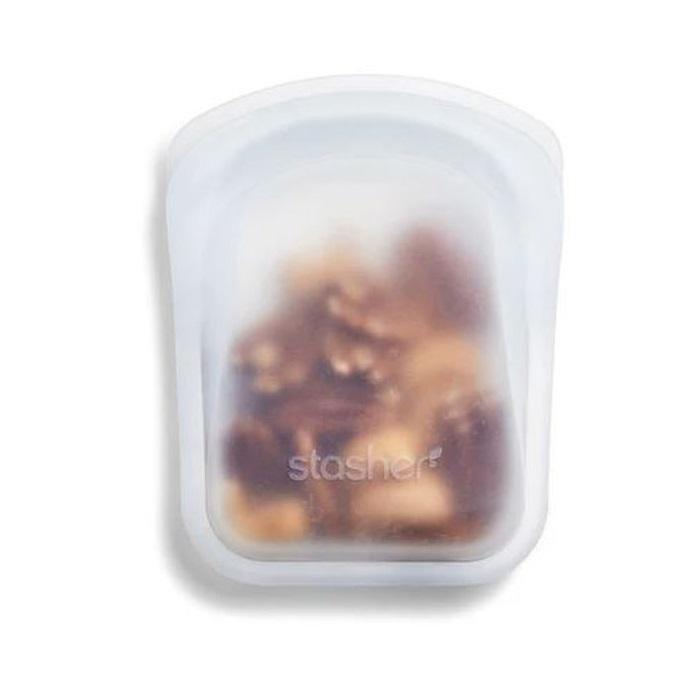 Stasher Pocket Bag Clear + Aqua (2 Pack), , large image number 1