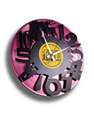 DISC'O'CLOCK - Disc O Clock Numbers Pink Vinyl Clock