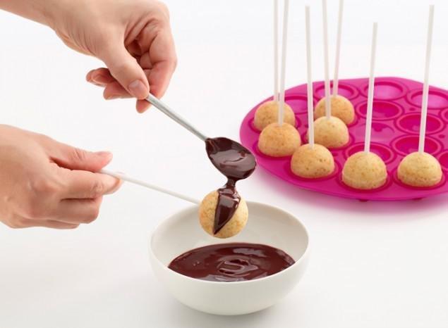 Lekue Cake Pops Fushia Moulds-18 Cavities, , large image number 1