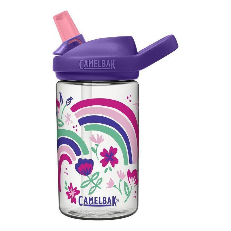 Camelbak Eddy + Kids Water Bottle 14oz - Rainbow Floral 410ml, , large image number 0