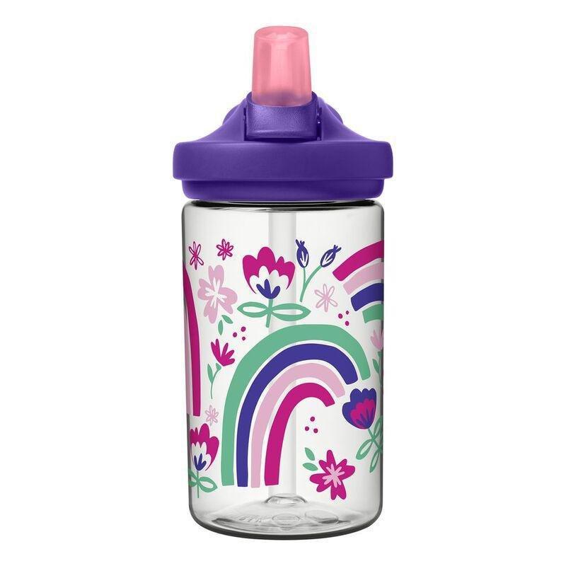 Camelbak Eddy + Kids Water Bottle 14oz - Rainbow Floral 410ml, , large image number 1
